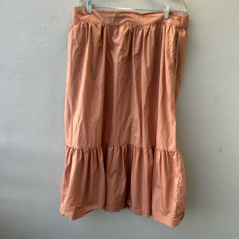 Midi skirt cream peach